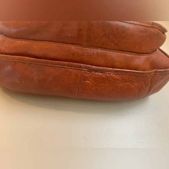 Vintage leather purse, shoulder bag, crossbody 1970’s - Picture 7 of 12